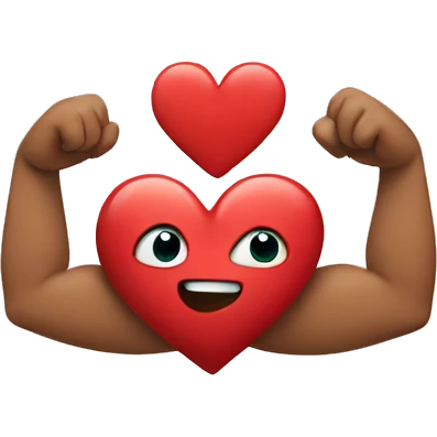 Heart with arms emoji