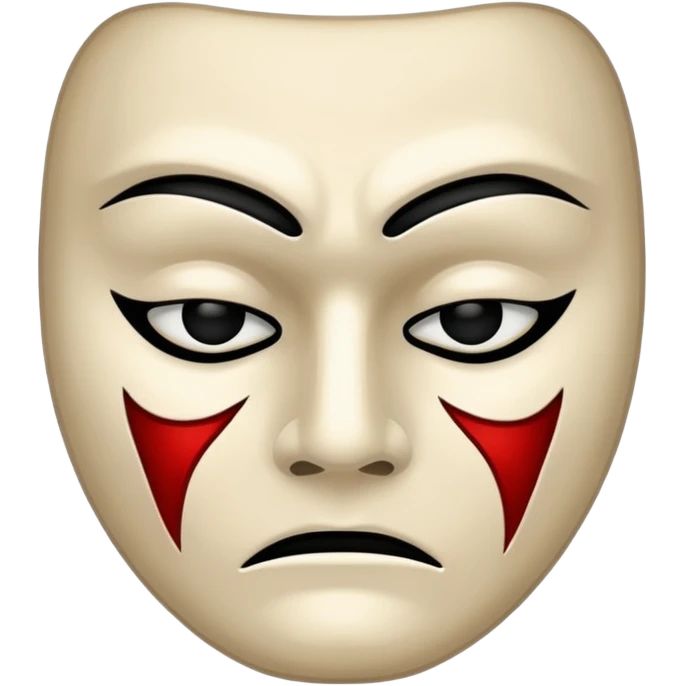tragic mask emoji