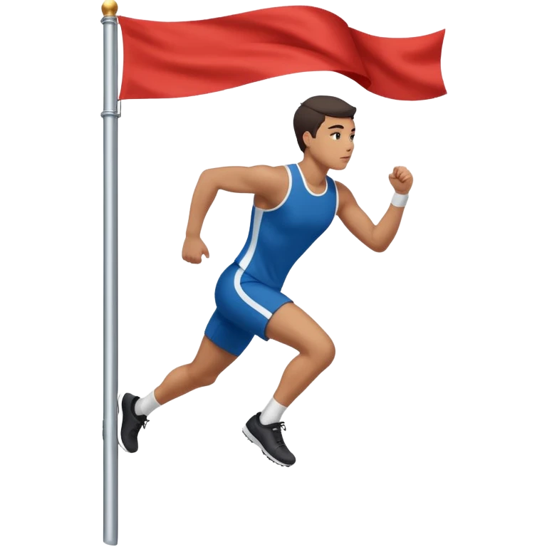 Running up a flagpole  emoji