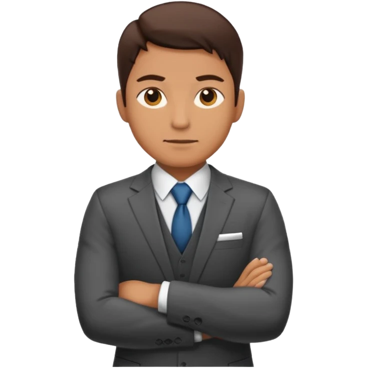 Mach mir einen trader an der wallstreet mit verschränkten armen emoji