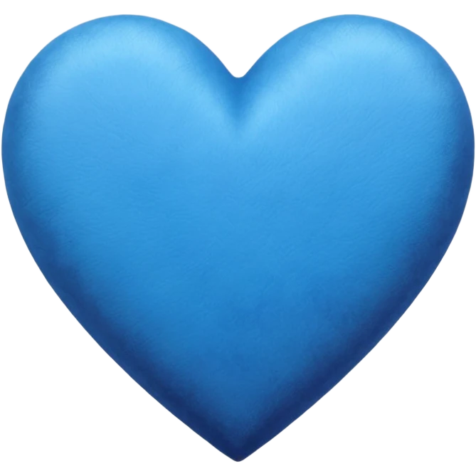 blue heart with a velvet texture emoji