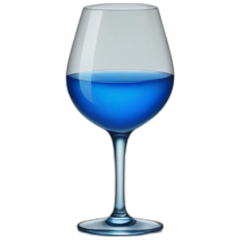 Blue alcohol emoji