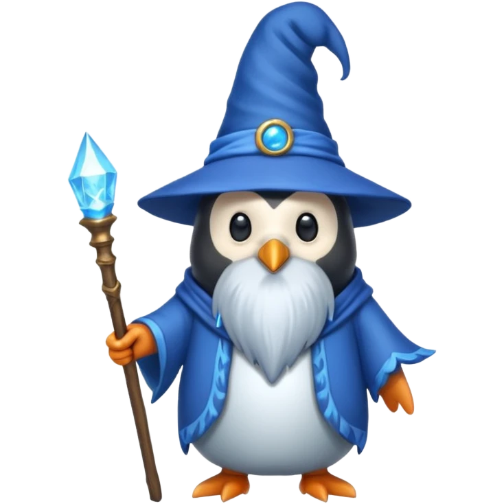 Penguin Wizard emoji
