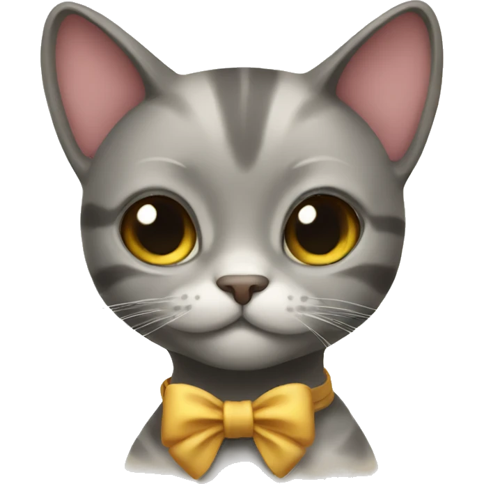 cat with bow emoji