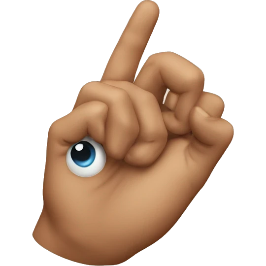 hand on your ear (as if you're listening) emoji