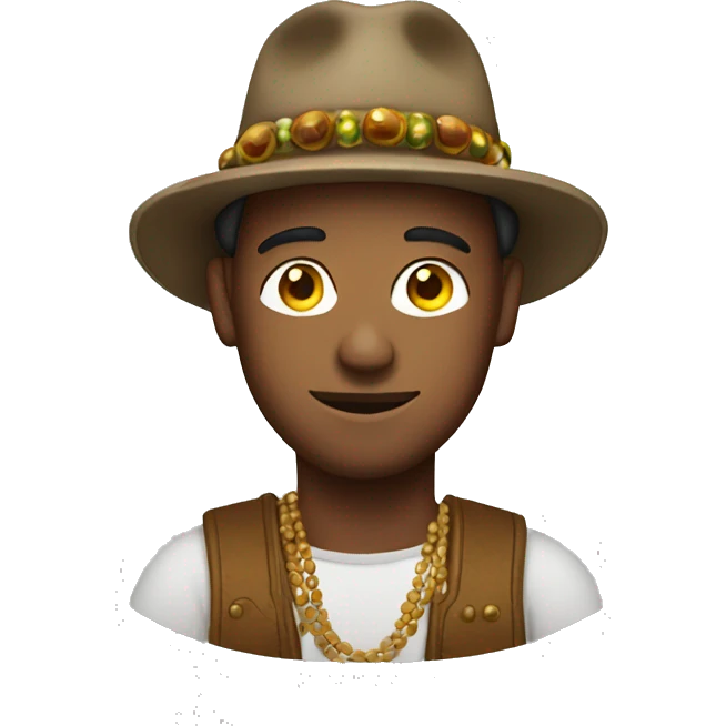 Man With bead and hat  emoji