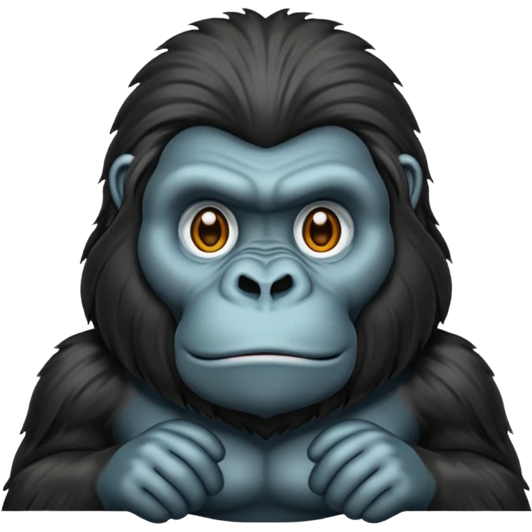 long haired gorilla emoji