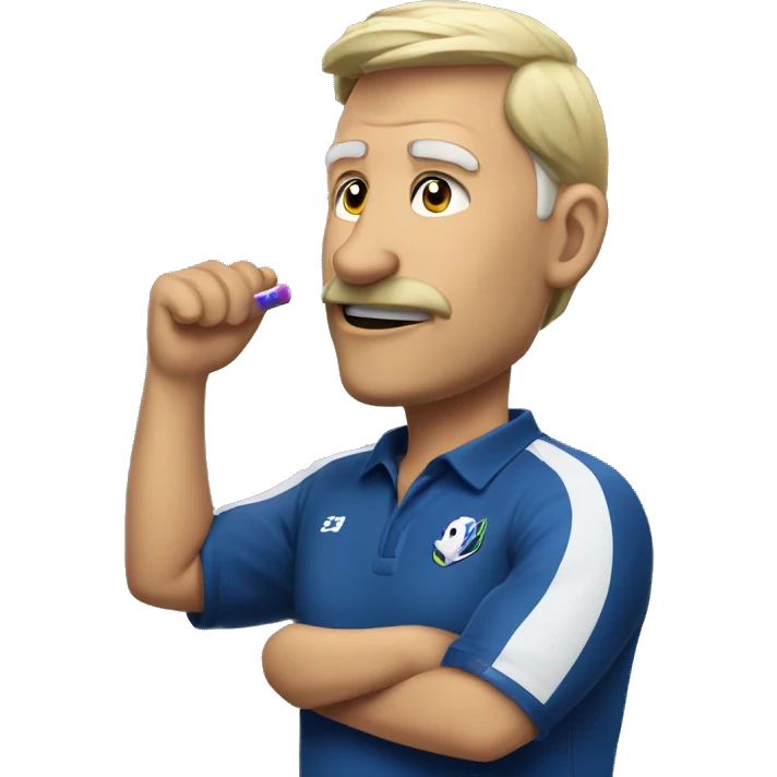 coach esport with whistle emoji