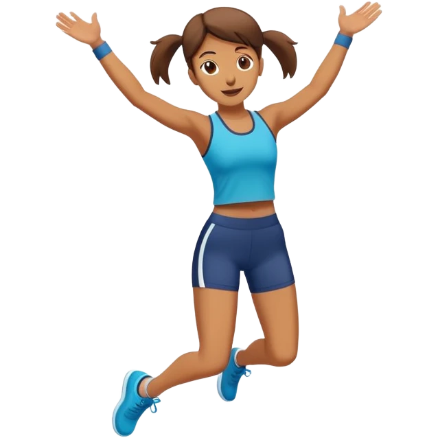 Person doing jumping jacks emoji