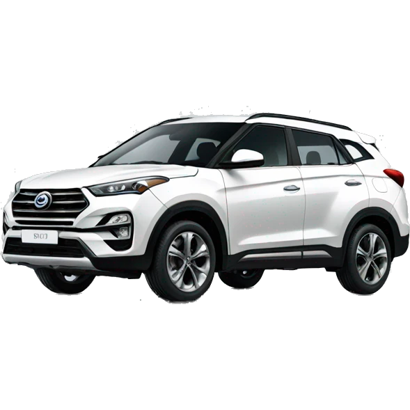 White Hyndai Creta car emoji