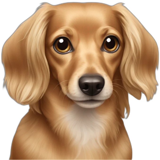 Long hair dachshund Chihuahua mix emoji