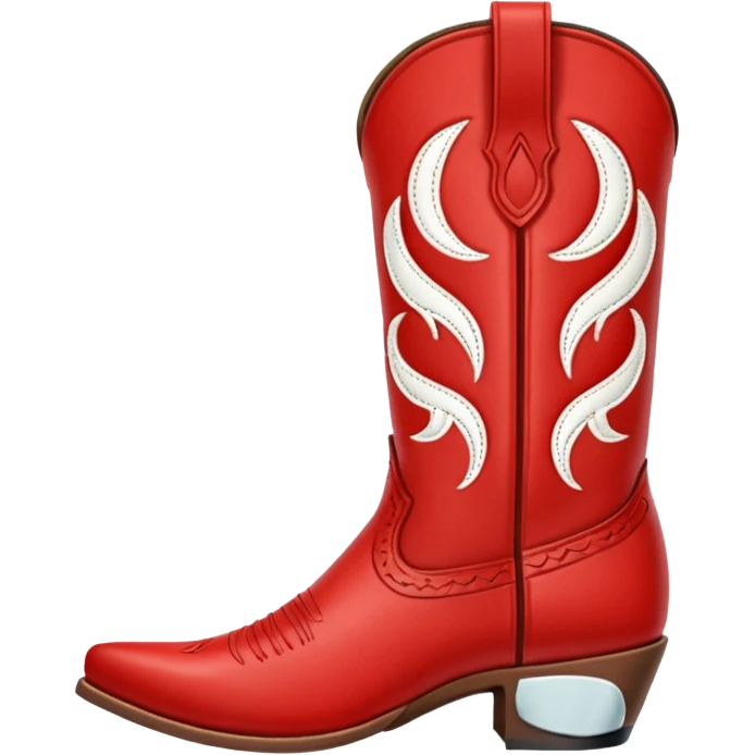 red cowboy boots  emoji