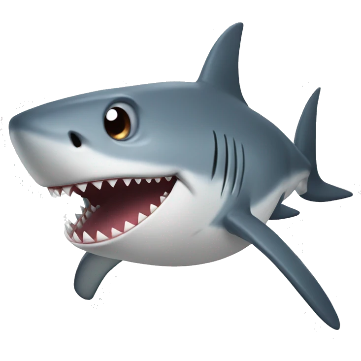 silly shark emoji