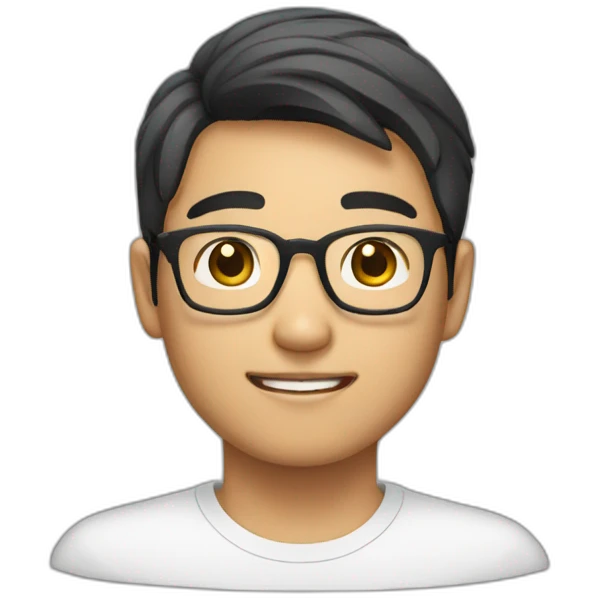 25 year old Asian male with glasses emoji
