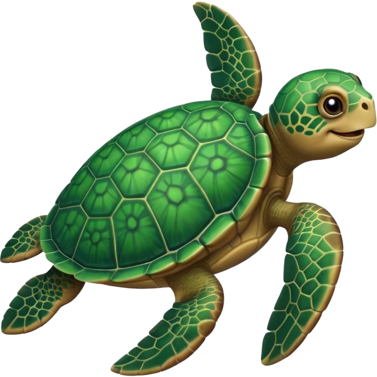 a big and cute sea turtle  emoji