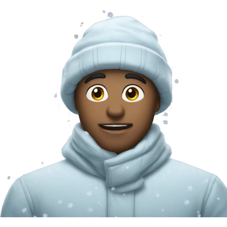 Snowing emoji