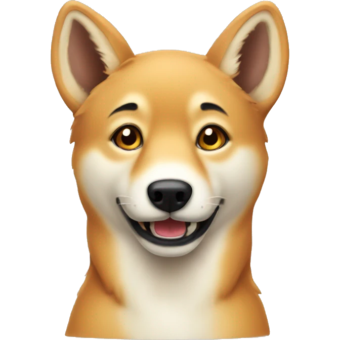 Cute dingo emoji