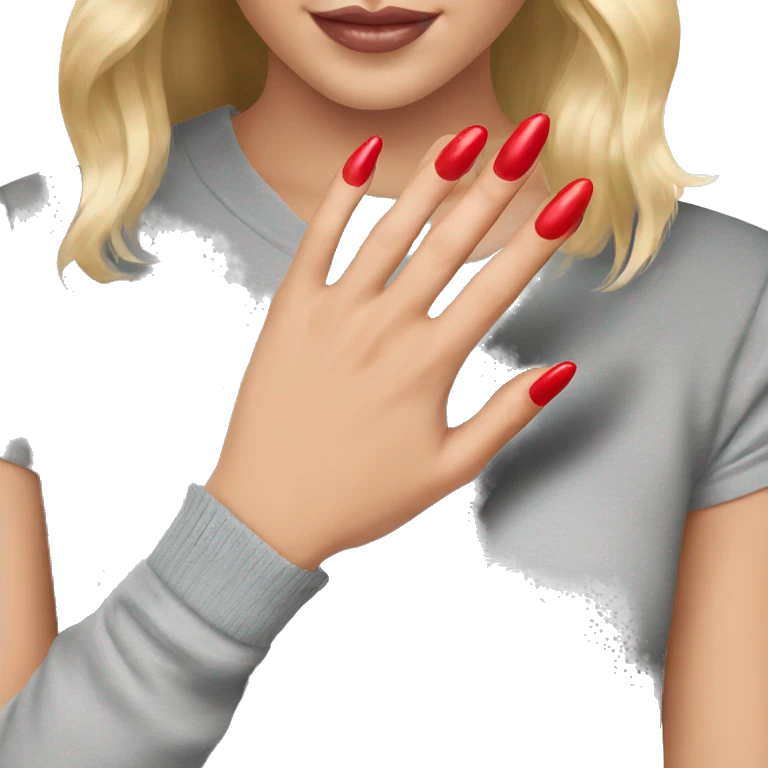 Red nails emoji