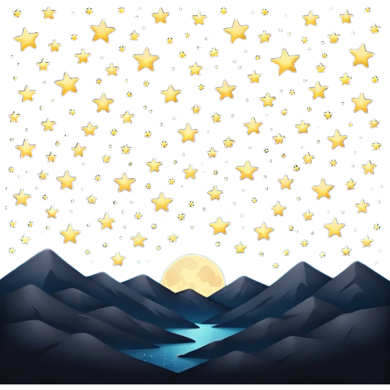 black sky at night emoji