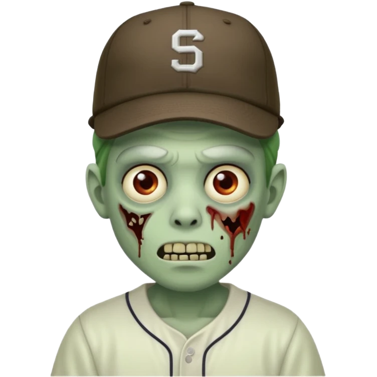 zombie with baseball hat emoji