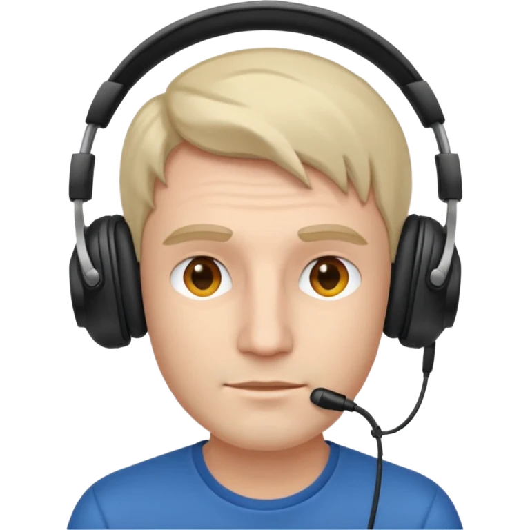 Man with over-ear headphones emoji