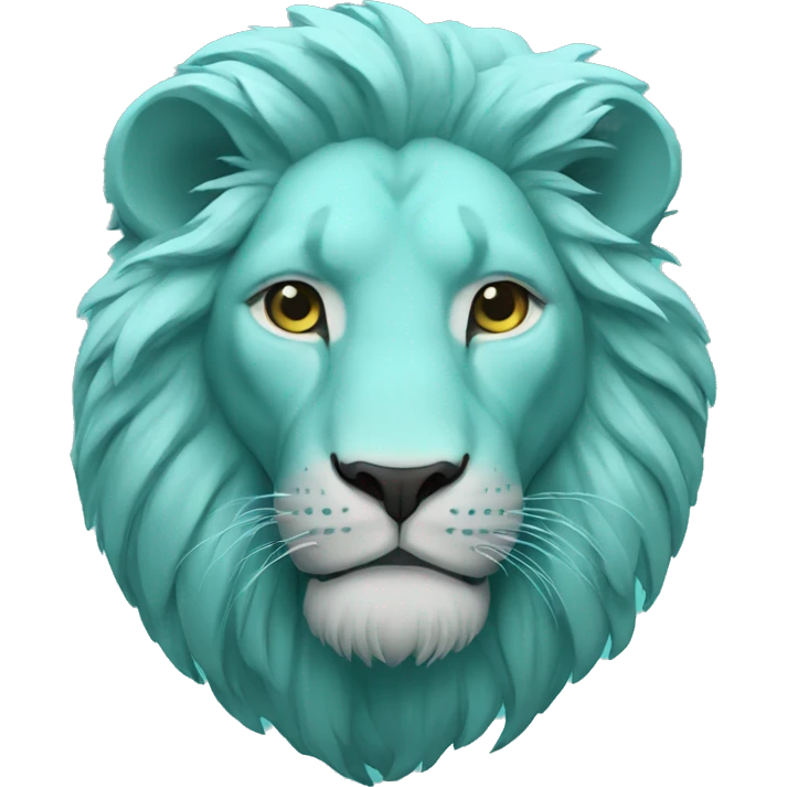Cyan lion emoji