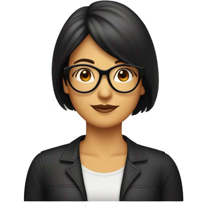 Mujer 52 años ,gordita,con gafas pelo largo negro i flequillo pelo negro, con dos cobayas gorditas al lado emoji