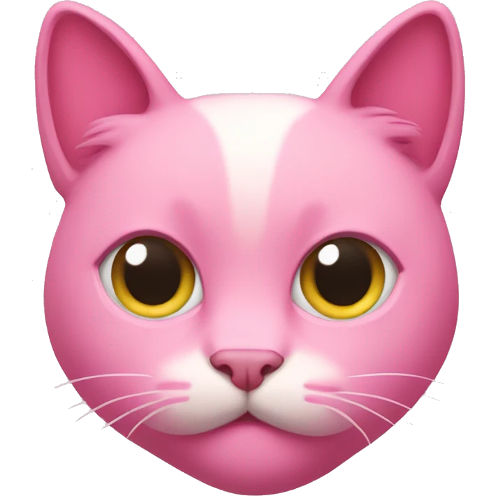 Pink cat emoji