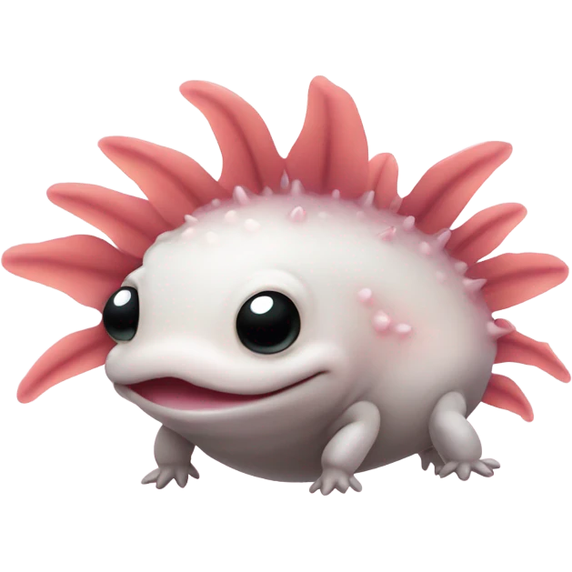 adorable cute artistic axolotl  emoji