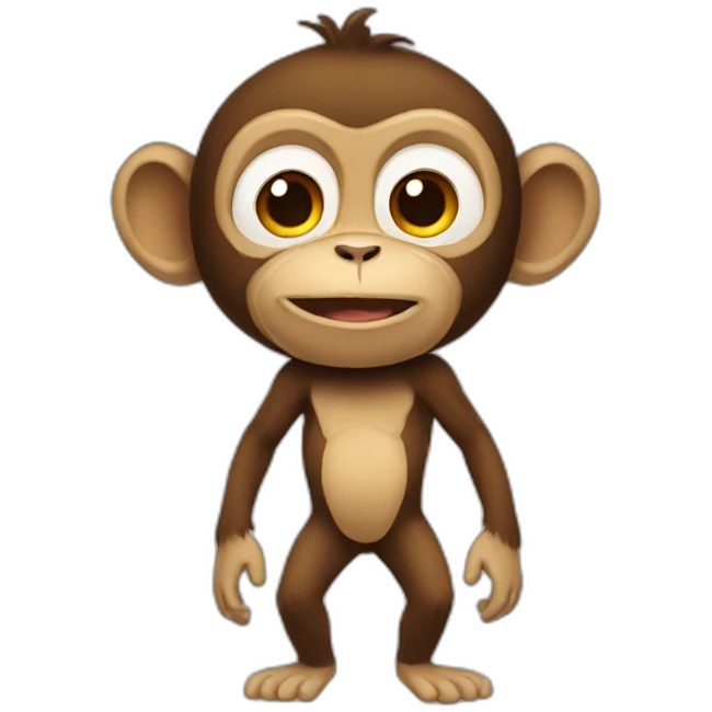 Monkey transformation emoji