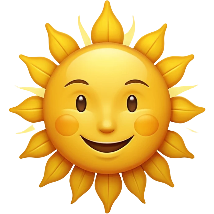 smiling sun emoji emoji