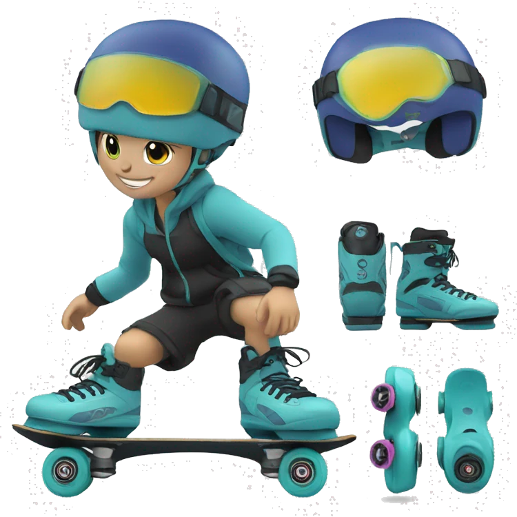 freestyle inline skate emoji