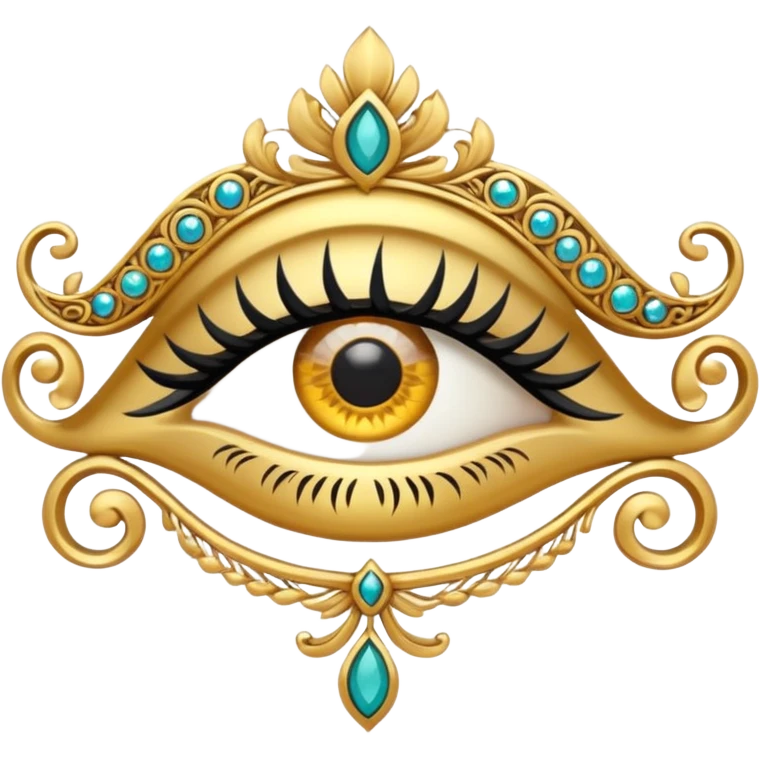 Make a logo with a lash side in the Iranian style and make the logo cool. emoji