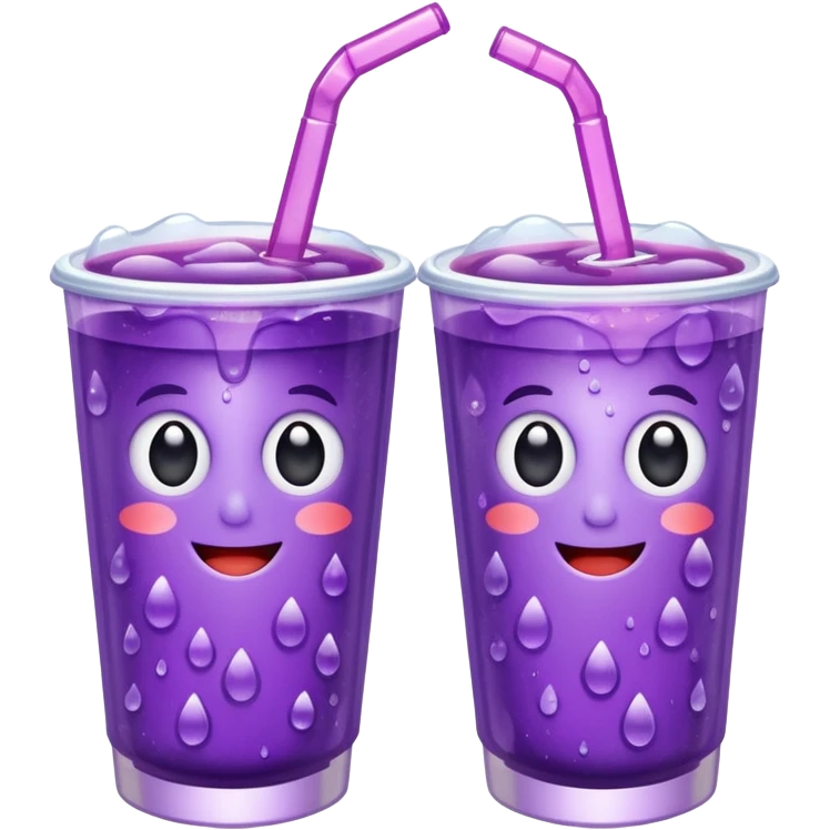 Double cup of grape soda emoji emoji