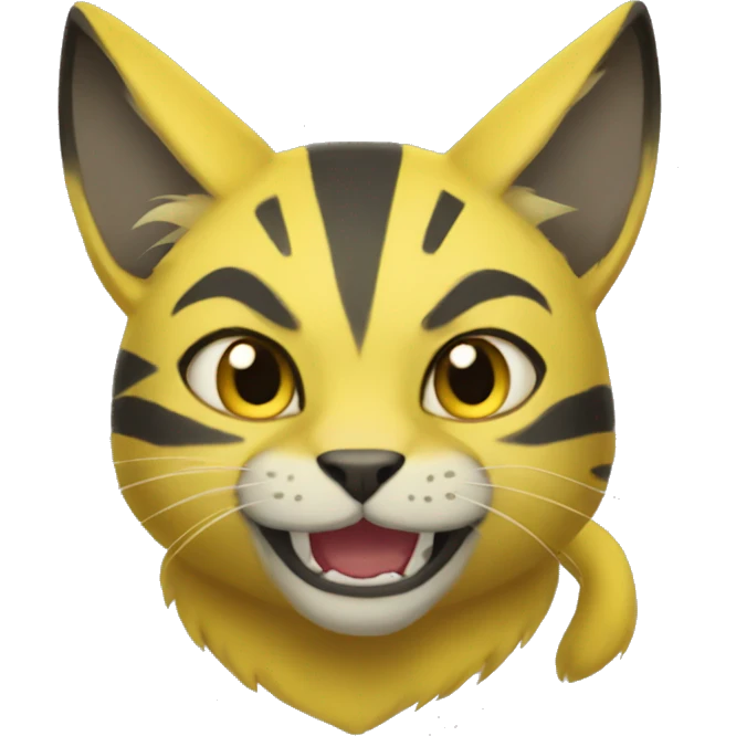 Yellow lombax-Zeraora-cat emoji