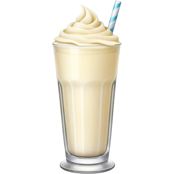 Vanilla milkshake emoji