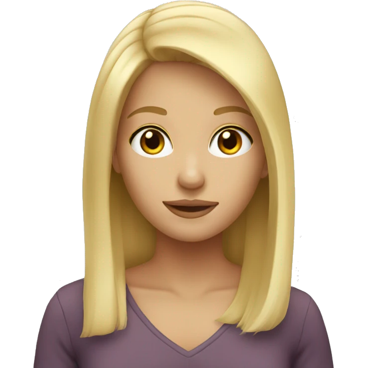 blonde girl  emoji