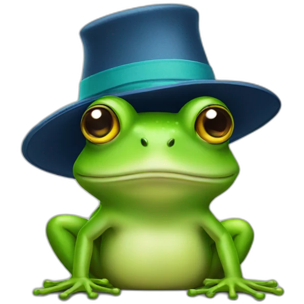 frog in hat emoji