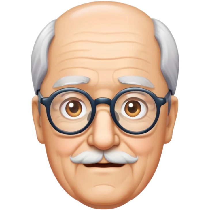 Grandpa with glasses emoji