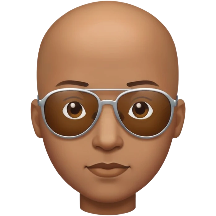 bald boy in sunglasses emoji