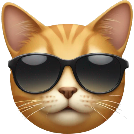 Cat with sunglasses emoji