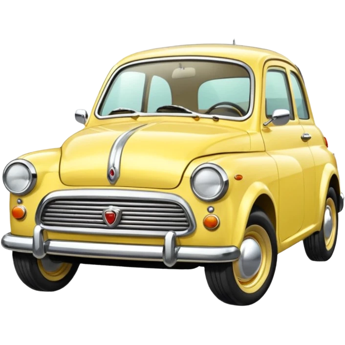 light yellow small retro car emoji
