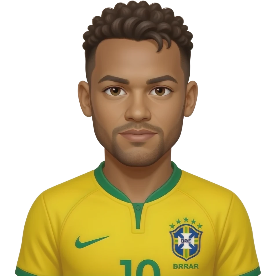 Neymar with Brazil jersey emoji
