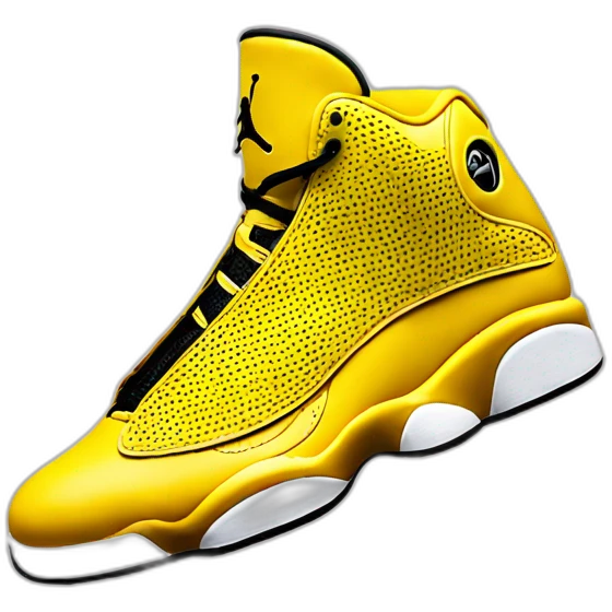 Yellow Jordan 13 emoji