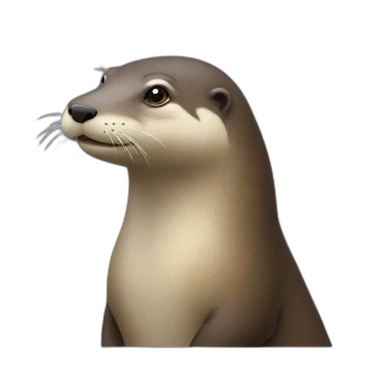 Une loutre sur un cheval emoji