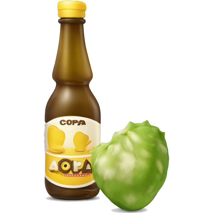 Copa llena de aceite desbordándose  emoji