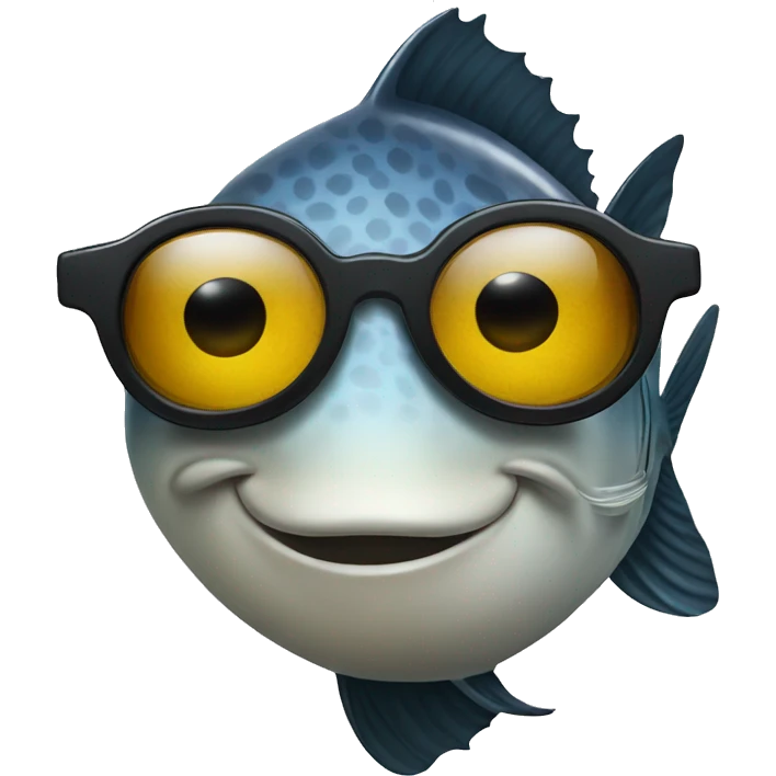 Fish with sunglasses emoji