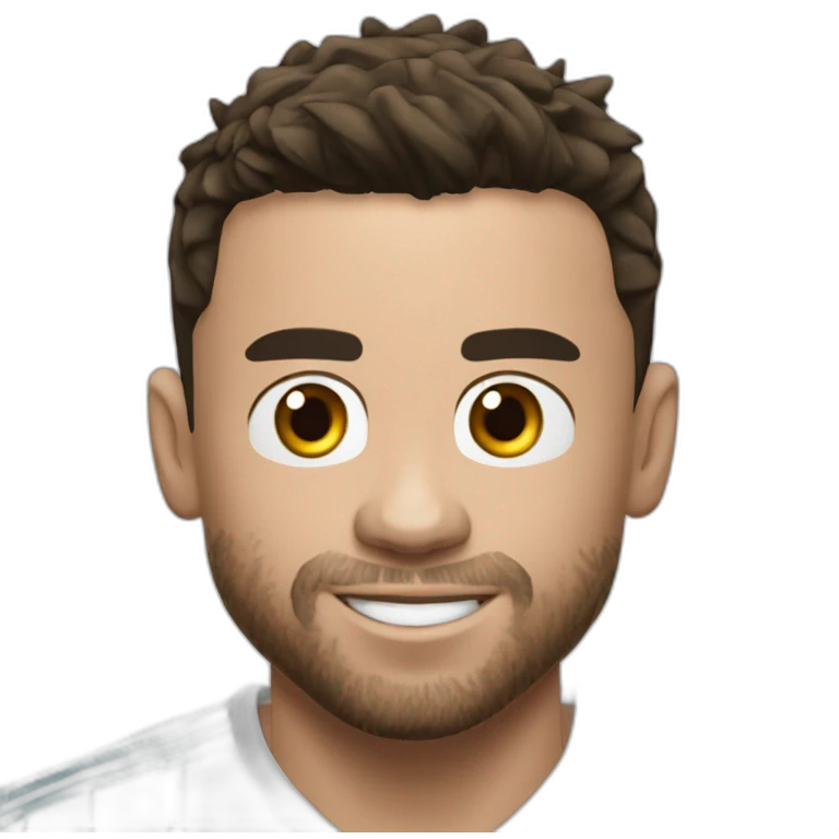 Ronaldo qui tiens en laisse messi emoji
