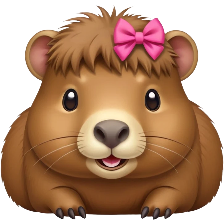 Capybara with bows emoji