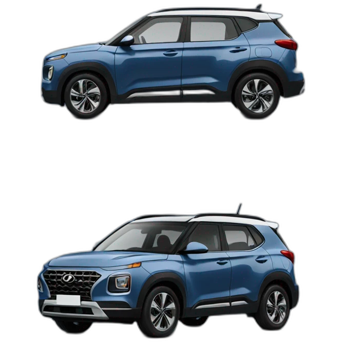 Denim blue Hyundai Venue emoji